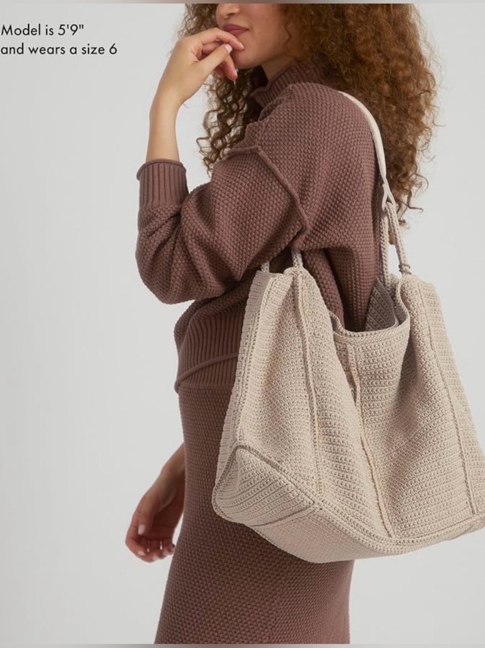 The Sak Los Feliz Large Tote Hand Crochet Bag